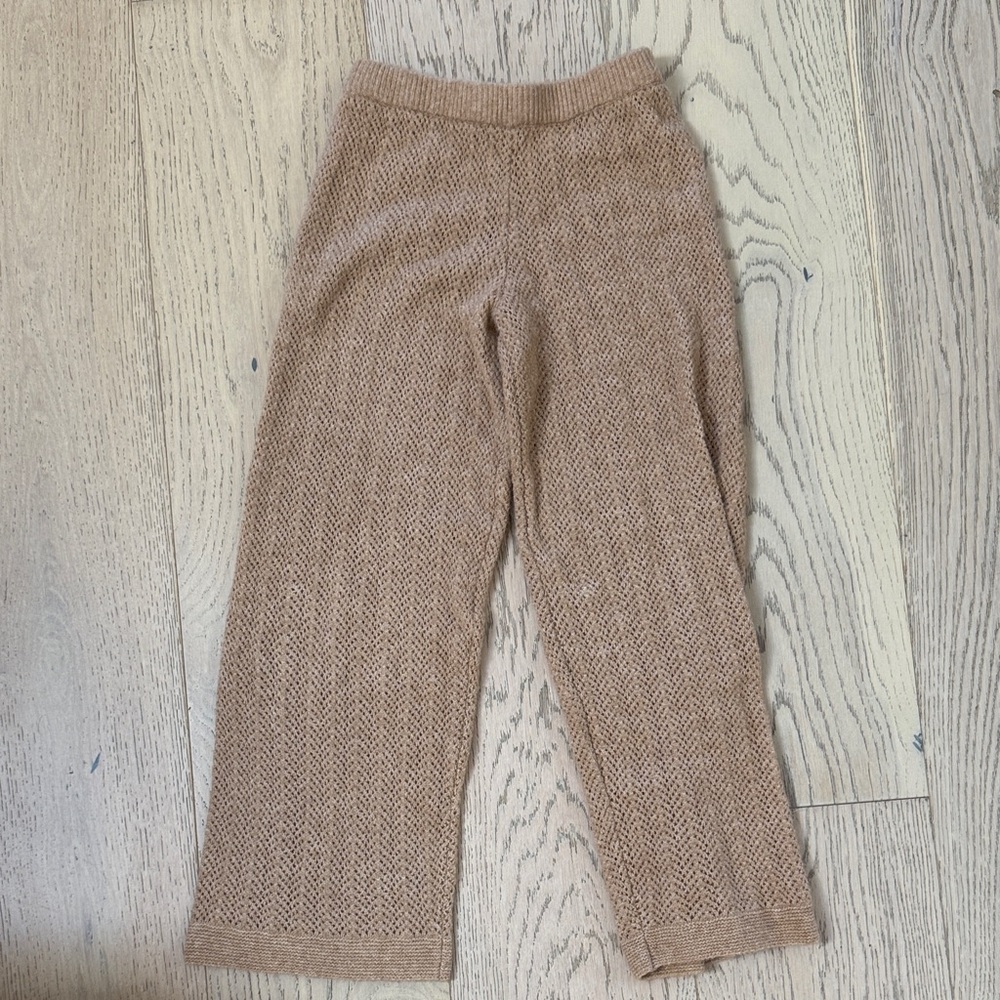 H&M Cozy Tan Kids Knit Bottoms
